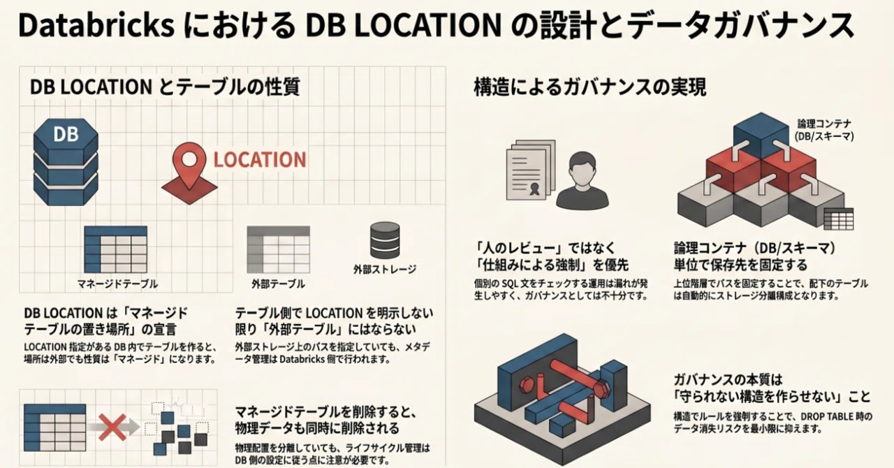 「DB の LOCATION」を決めると、マネージドテーブルの置き場所も決まる～Databricks認定データエンジニアプロフェッショナル ...