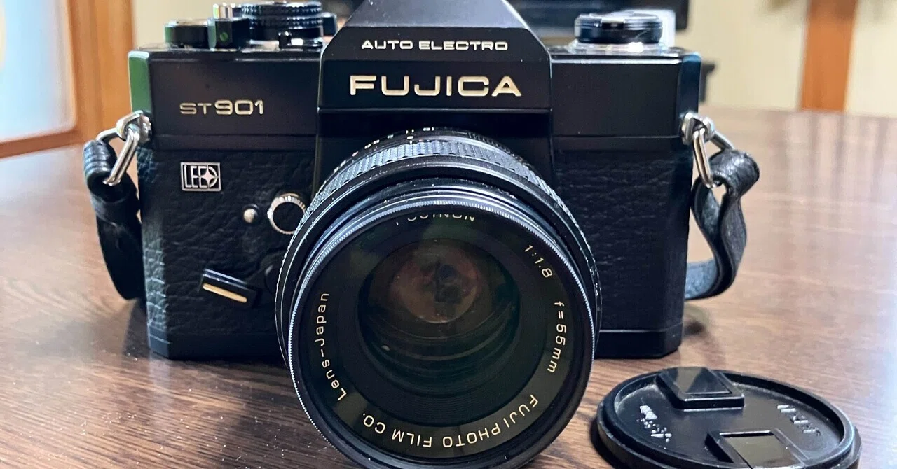 FUJICA ST901 ブラックボディー動作良好美品 モルト張替え済み 