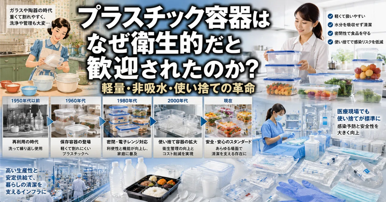 Why Were Plastic Containers Welcomed as Hygienic? The Revolution of ...