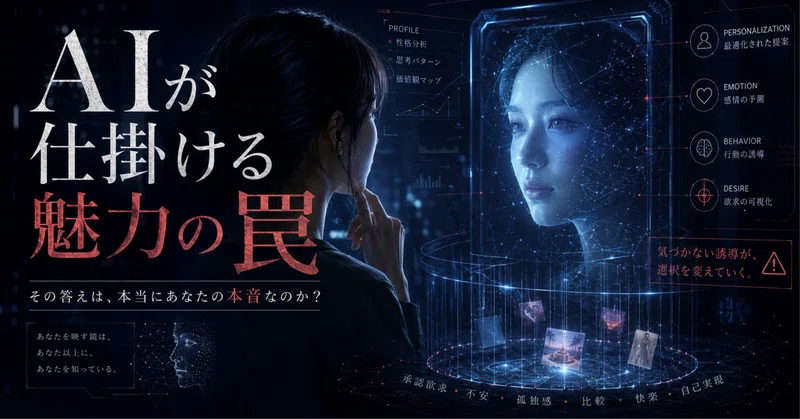 AIが仕掛ける魅力の罠〜その答えは、本当にあなたの本音なのか？〜