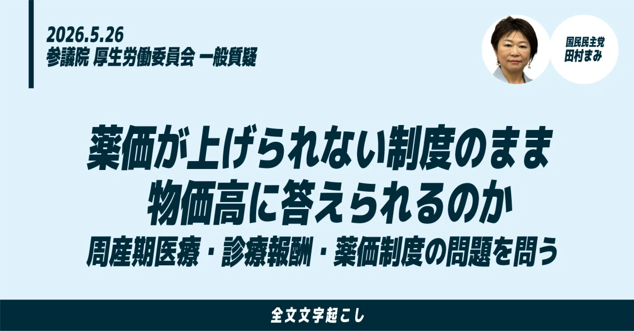 5/28田村まみ議員質疑：妊娠・出産・不妊治療・不育症等に対する支援の 
