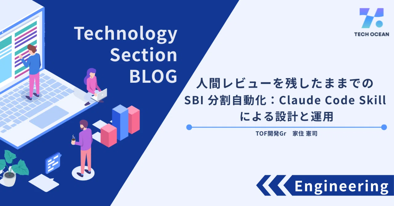 人間レビューを残したままでの SBI 分割自動化：Claude Code Skill による設計と運用