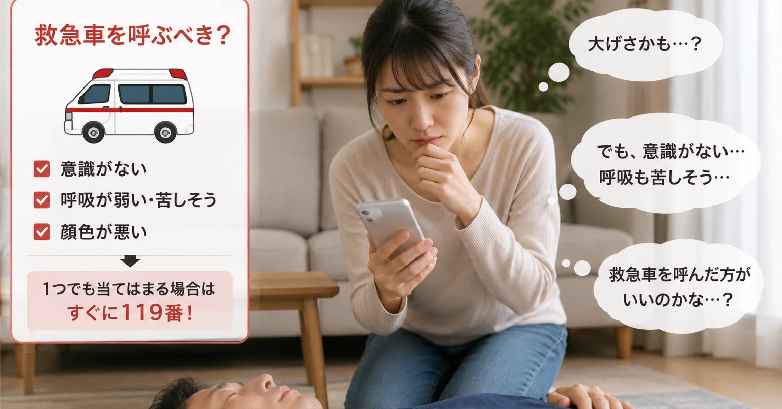 ?「救急車、呼んでいいの？」迷ったときの判断基準｜救急看護師 