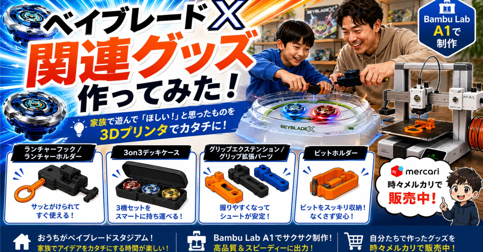 ベイブレード関連グッズ作ってみた｜BBバロン