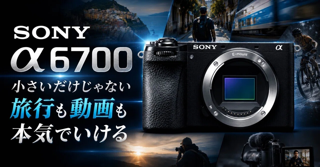 【完動】SONY α6700 最初から買えば損しない SELP1650 すぐ撮影 SONY α6700は小さいだけじゃない。旅行・子ども撮影・動画まで本気で