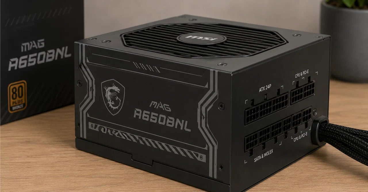 MSI MAG A650BNL PC電源ユニット 650W 80PLUS BRO MSIの650W・80PLUSブロンズ電源が37%オフ──ミドル構成のPC電源を