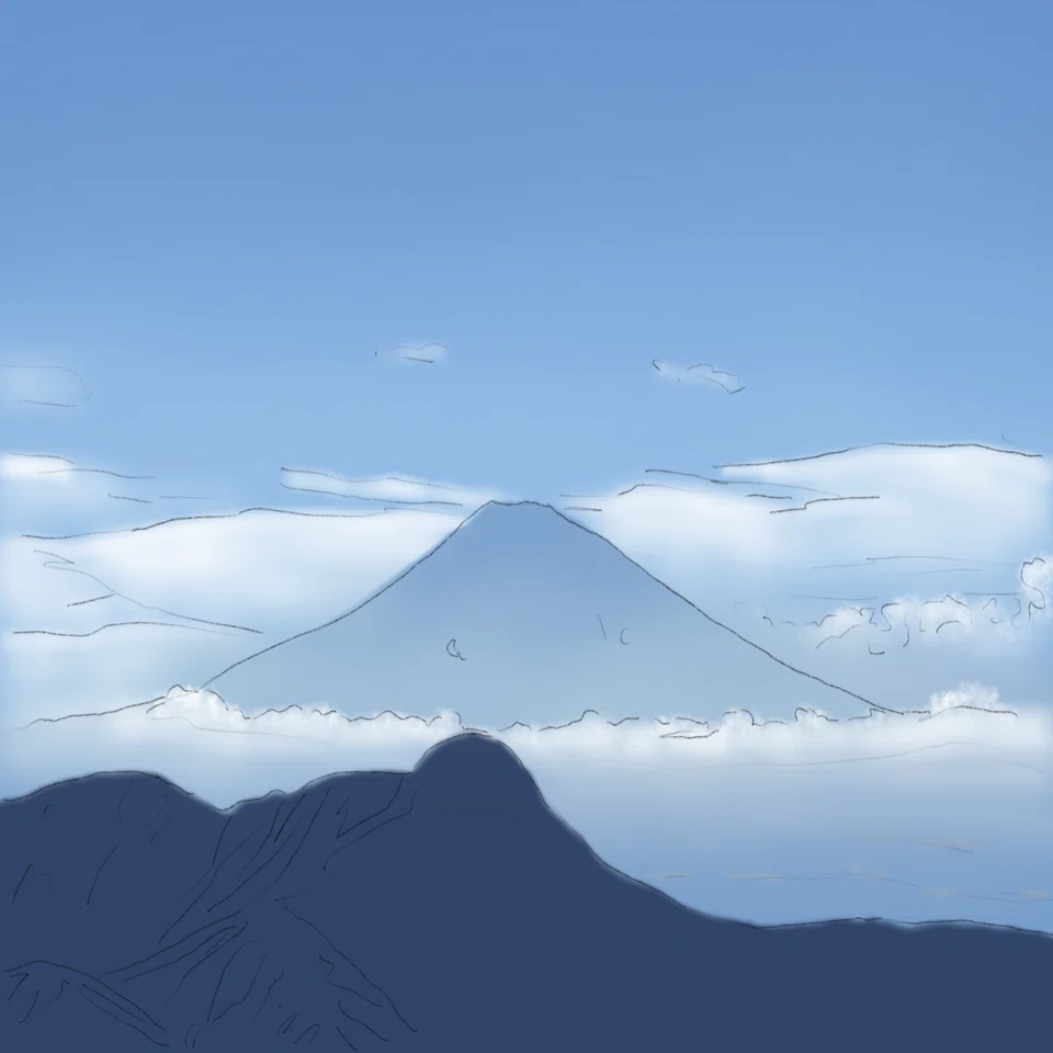 デジタルで富士を描く｜陸河童