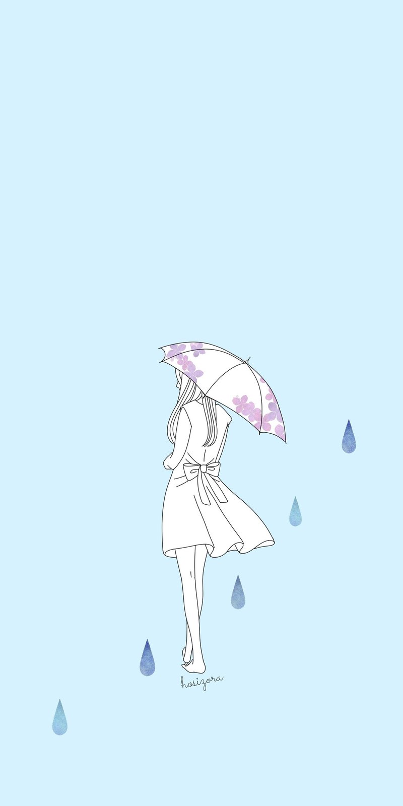 スマホ壁紙 梅雨 Hosiart Note