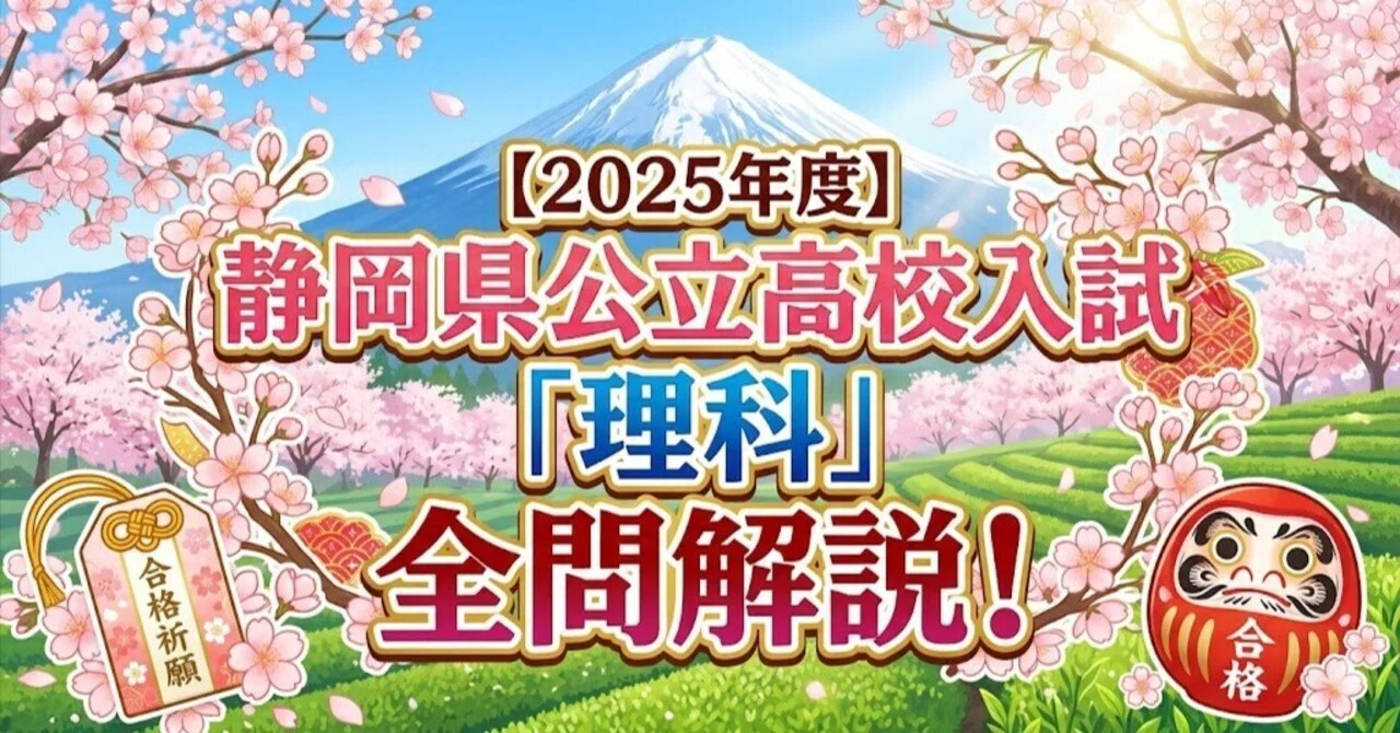 [2025] Shizuoka Prefecture Public High School Entrance Exam 