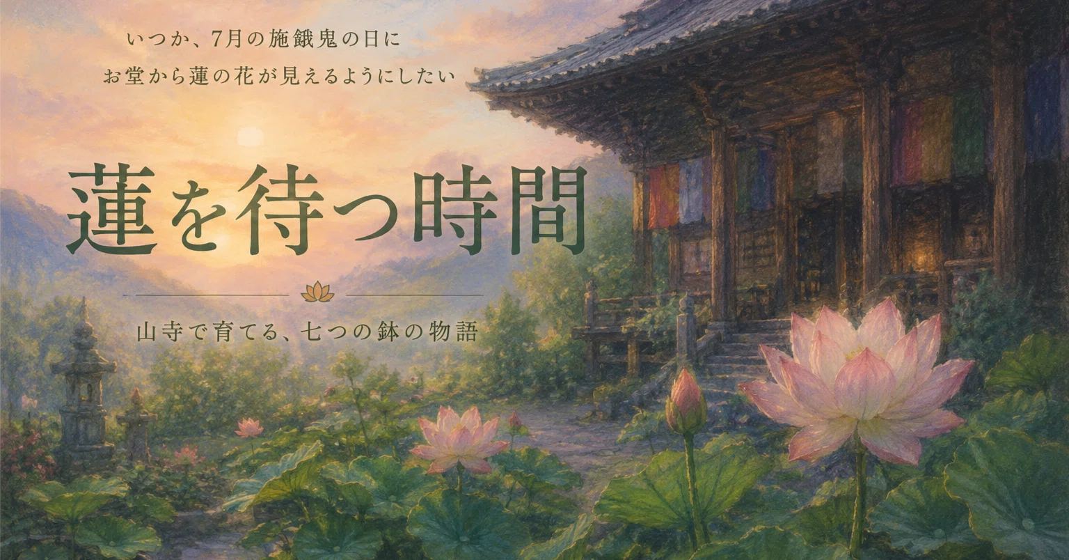 蓮を待つ時間 Waiting for the Lotus｜言葉の寺❇️定法院