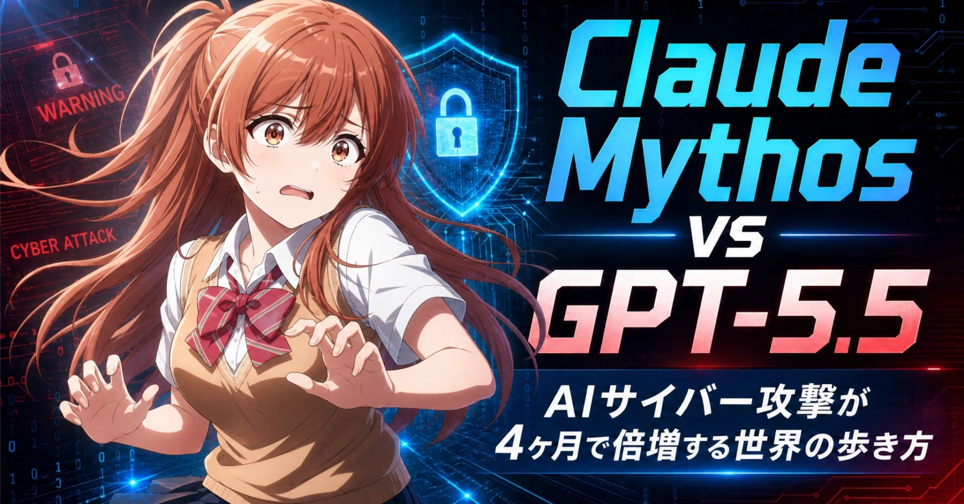 考察】Claude Mythos vs GPT-5.5、AIサイバー攻撃が4ヶ月で倍増する