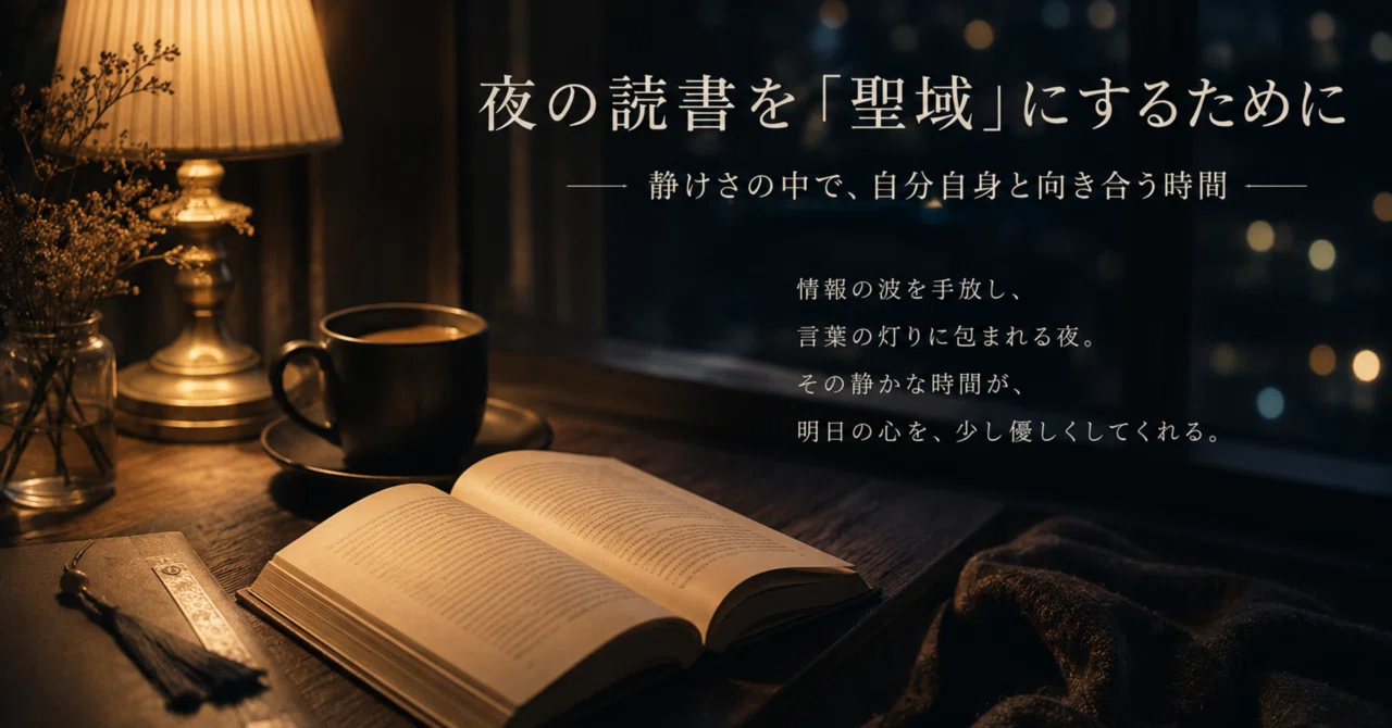 夜の読書を「聖域」にするために｜sei1783jp+note