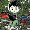 with books