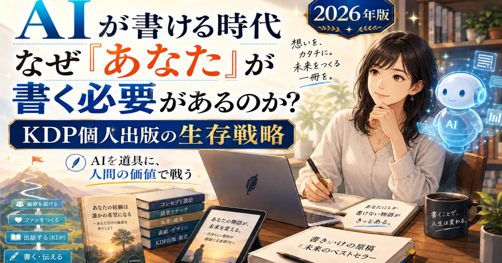 AIが書ける時代に、なぜ「あなた」が書く必要があるのか——KDP個人出版