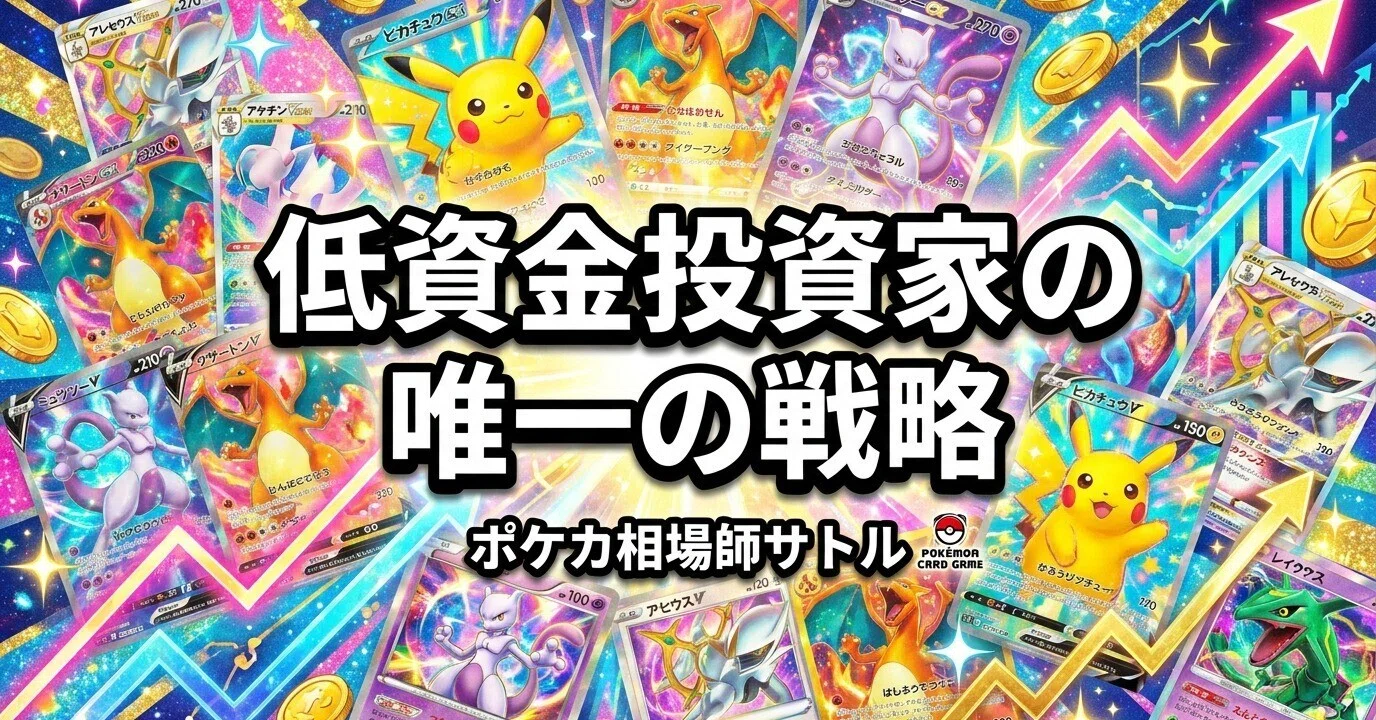 ポケカ AR銘柄｜1万円以下で30周年に仕込む、低資金投資家の唯一の戦略