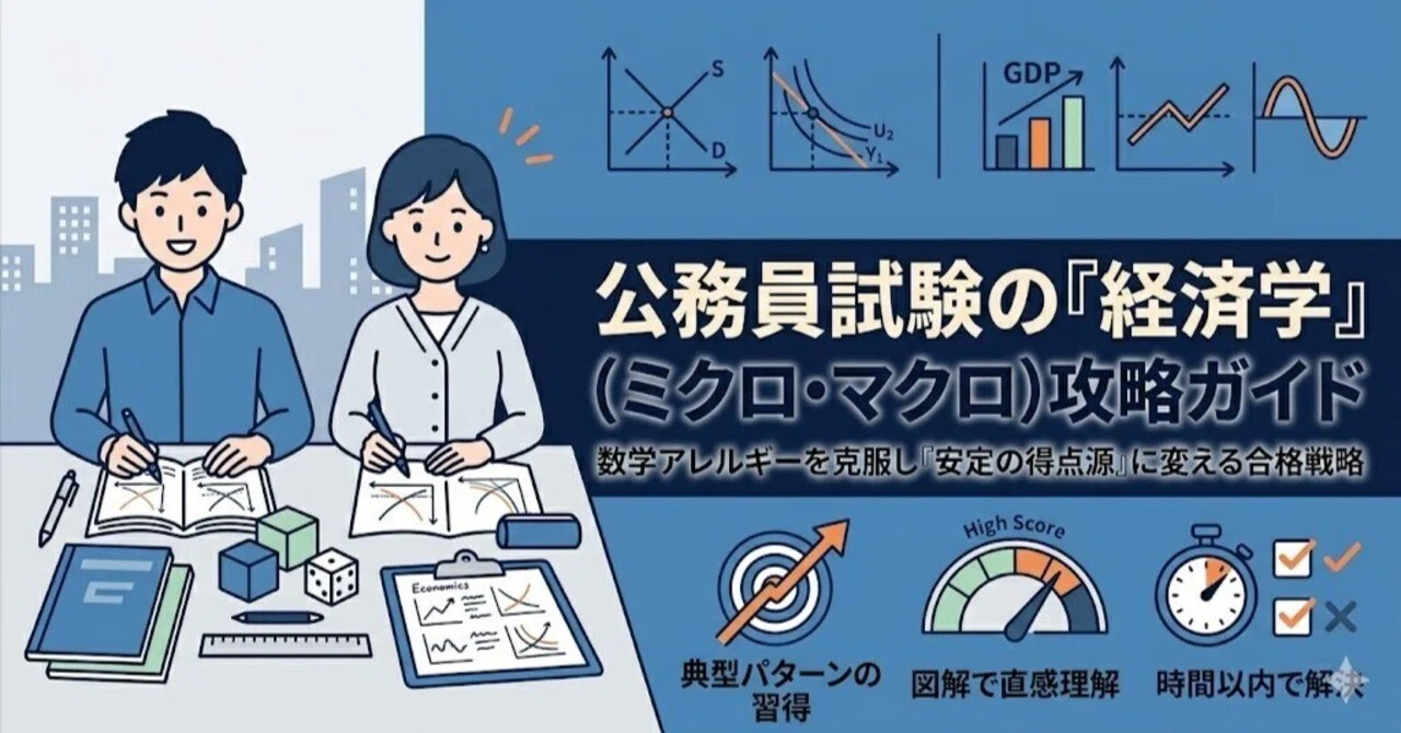 完全版】公務員試験の経済学（ミクロ・マクロ）攻略ガイド：数学