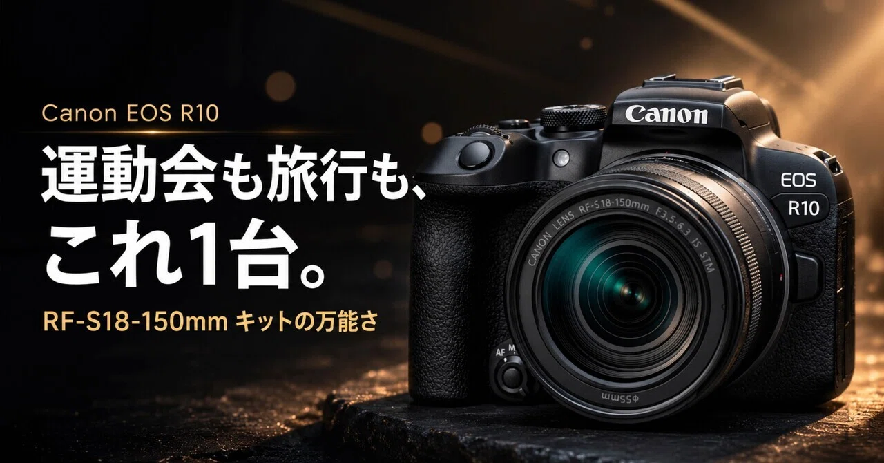 Canon EOS R10 RF-S18-150mmキットは、運動会も旅行もこれ1本で戦える