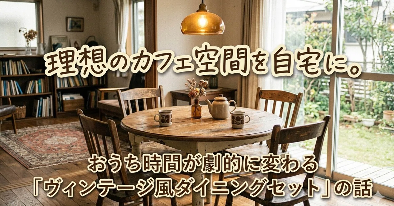 部屋がカフェになるヴィンテージ風ローテーブル 理想のカフェ空間を自宅に。おうち時間が劇的に変わる「ヴィンテージ風