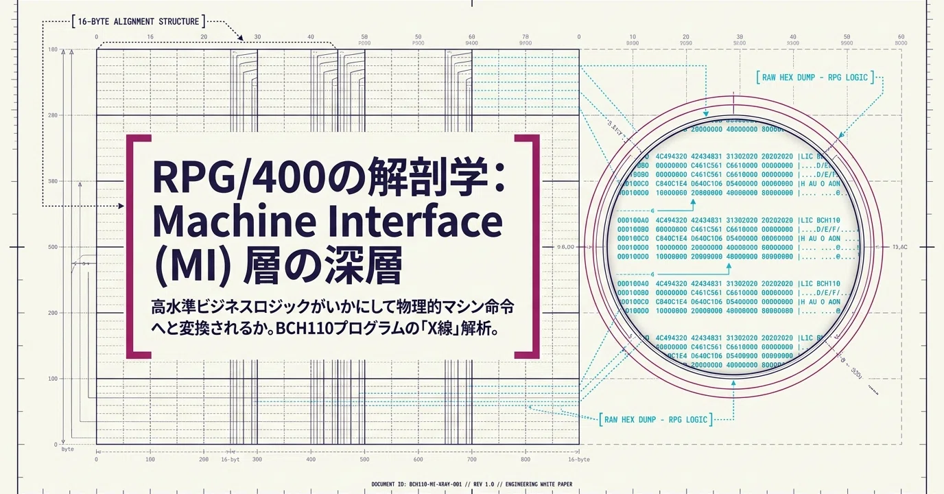 Inside the AS/400 : 日本語版 IBM i (AS/400) アーキテクチャ ~~EOL/400のRPGをMI(TIMI)で解説して