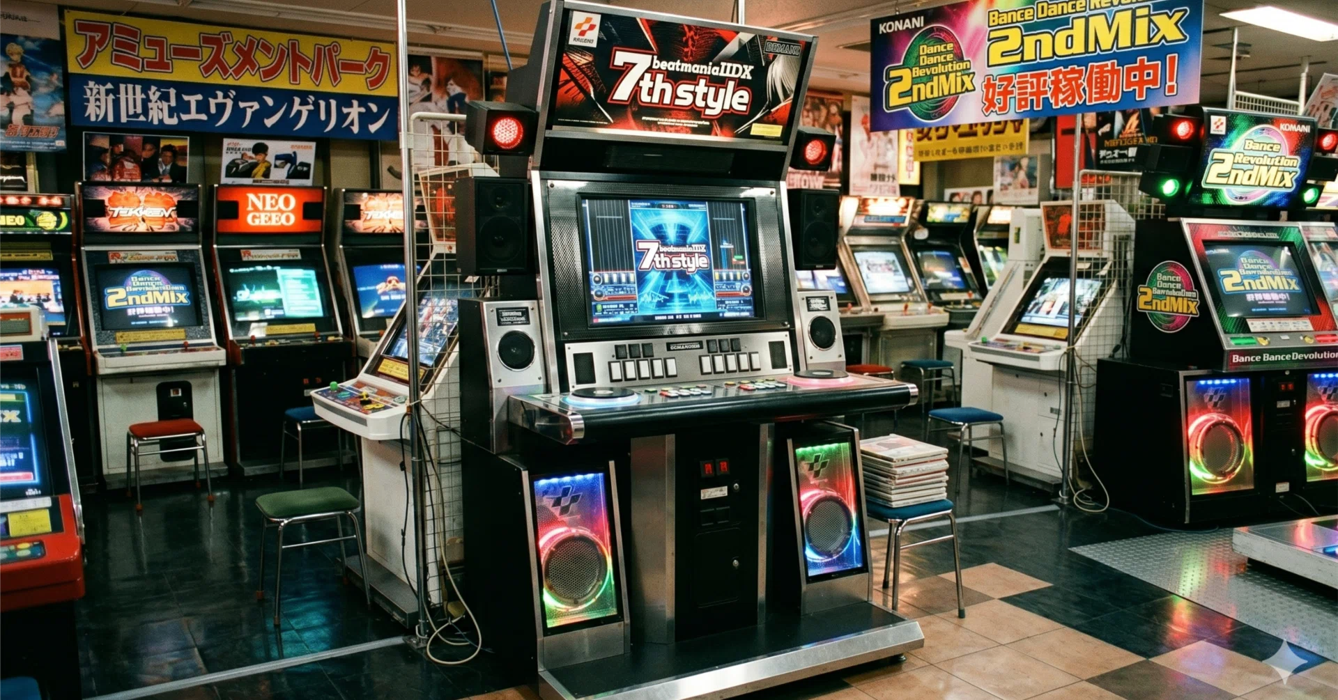 beatmaniaIIDX 7th style　サイドポップ beatmania IIDX 7th style 筐体 サイド ポップ beatmania (ビート