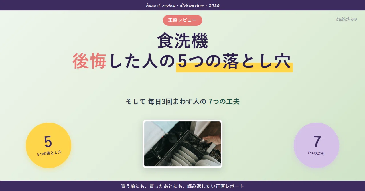 正直レビュー】食洗機 後悔|タイプ選びと設置で詰まる5つの落とし穴と 正直レビュー】食洗機 後悔|タイプ選びと設置で詰まる5つの落とし穴と