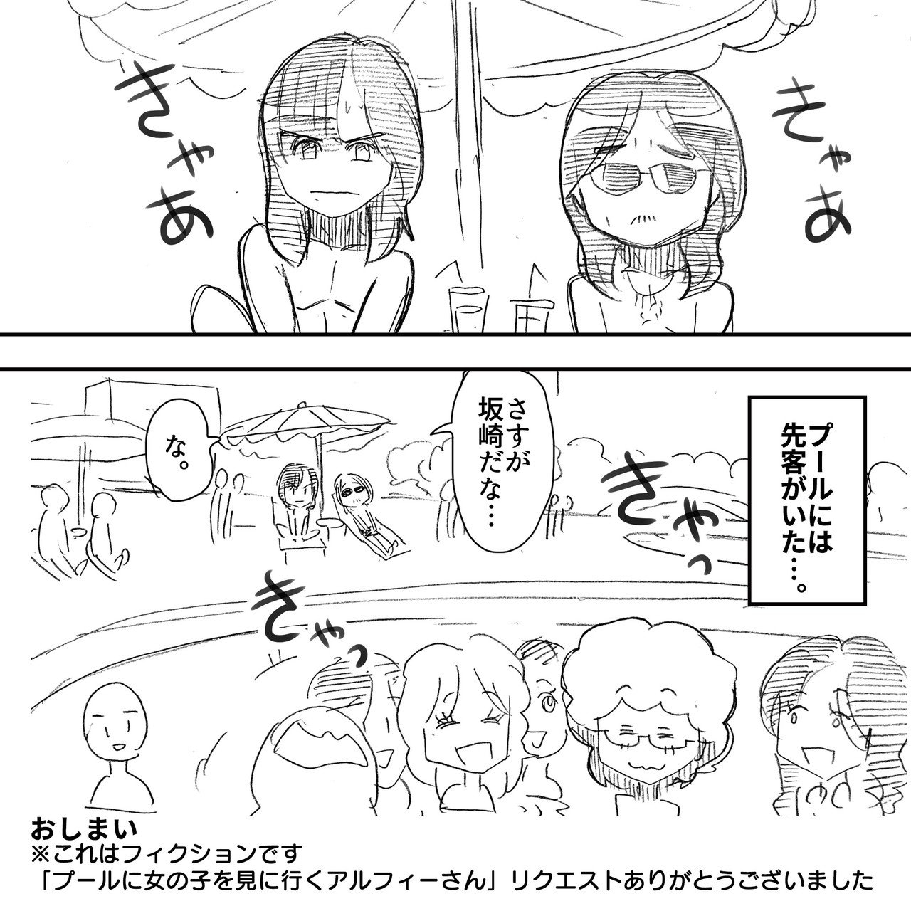 若い頃 高見沢 暑いな あ そうだ プール行こう 桜井 アルフィーalfee漫画マンガイラスト ぷりはな Note