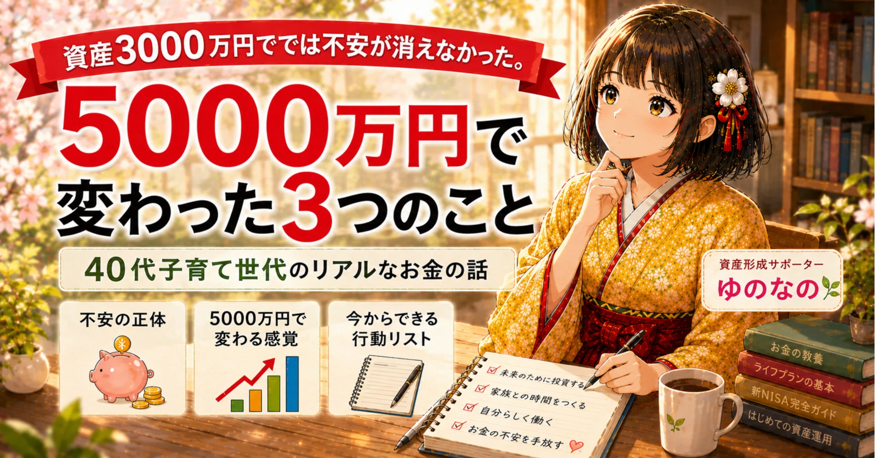 資産3000万円では不安が消えなかった。5000万円で変わった3つのこと