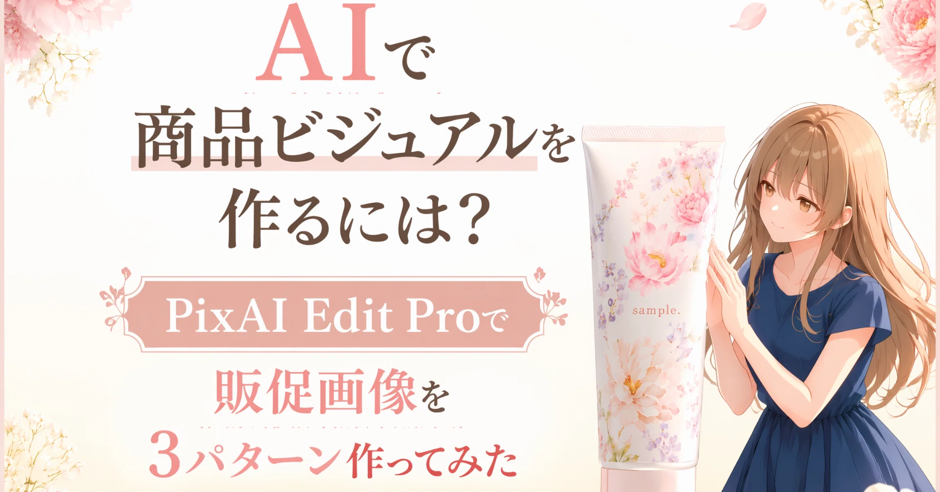 AI画像合成ツールで商品ビジュアルを作るには？販促画像を3パターン