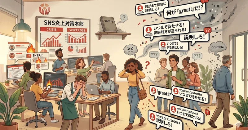 5社に1社がSNS炎上を経験。「お客様の声（VOC）」を聞けていない企業が、気づかないうちに失っているもの