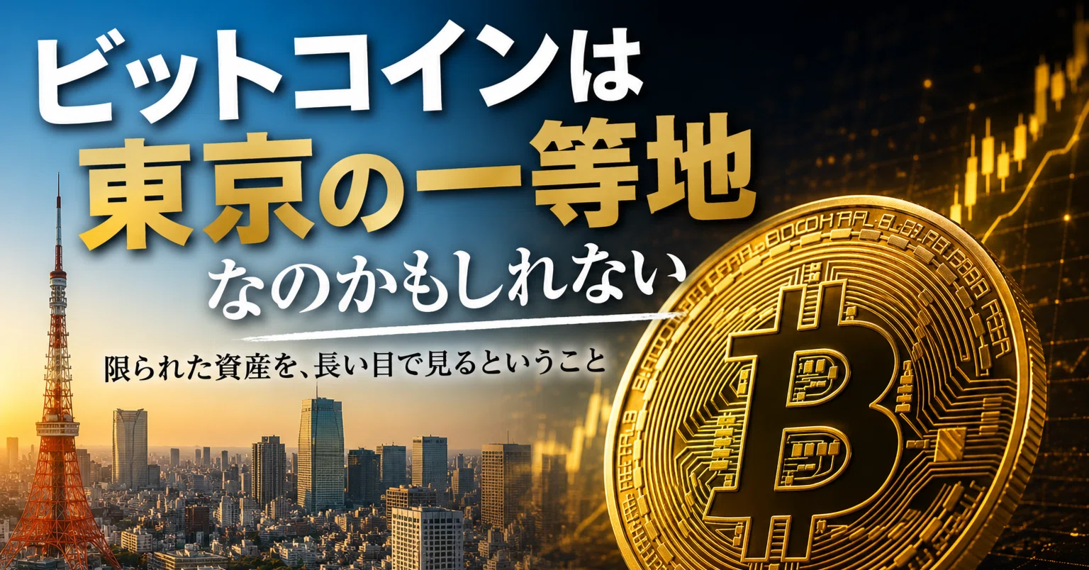 Bitcoin might be like 'prime real estate in Tokyo'｜松尾昭仁｜商業