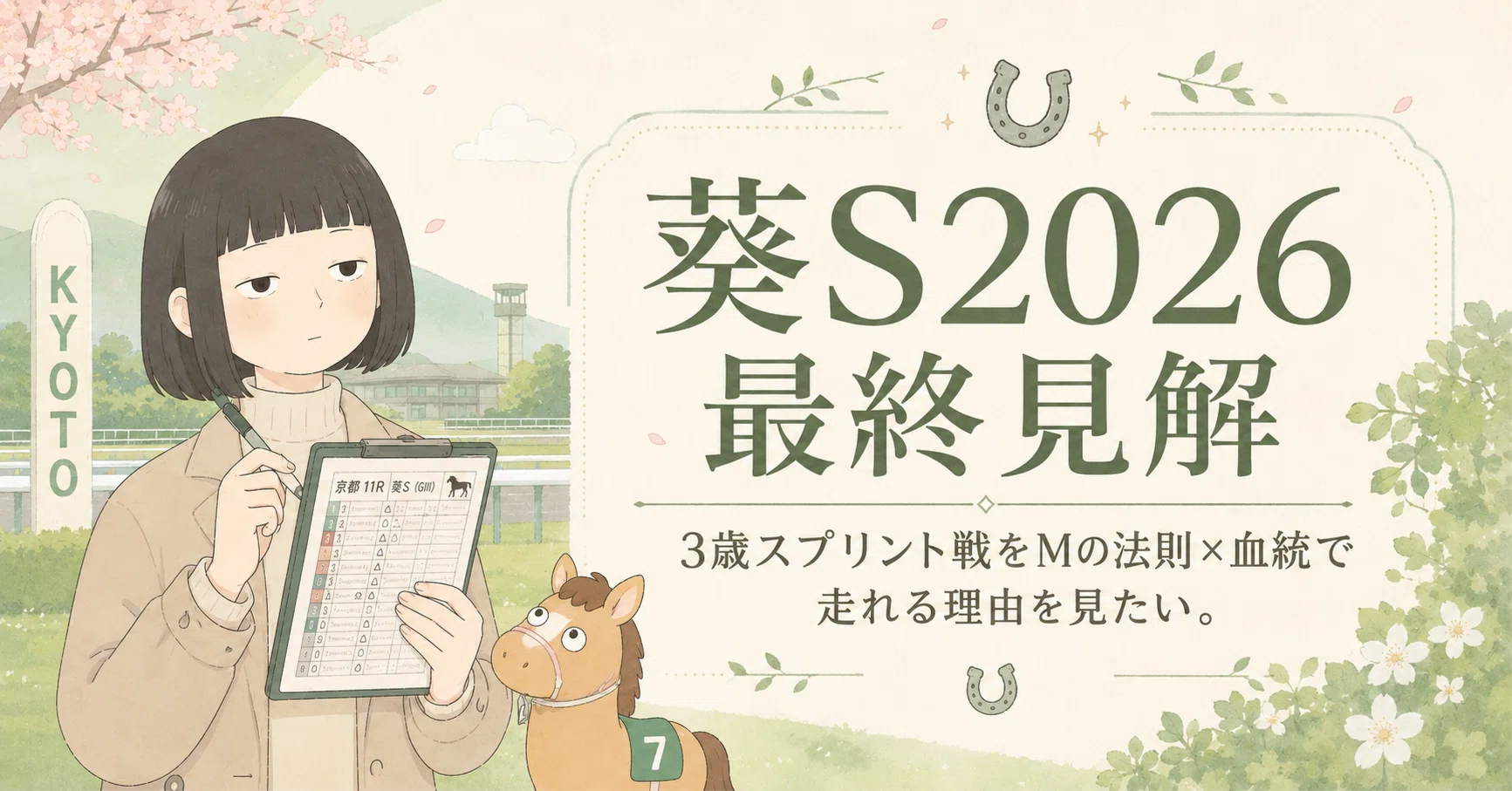 レース回顧あり！｜葵S2026 最終見解｜3歳スプリント戦をMの法則×血統