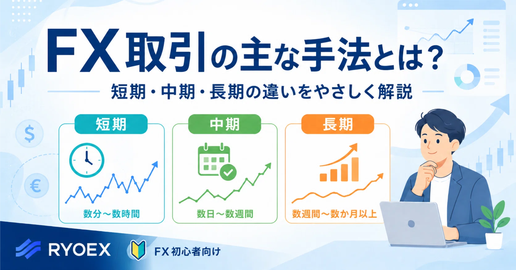 FXの取引手法はどう選ぶ？短期・中期・長期トレードの違いを初心者向け