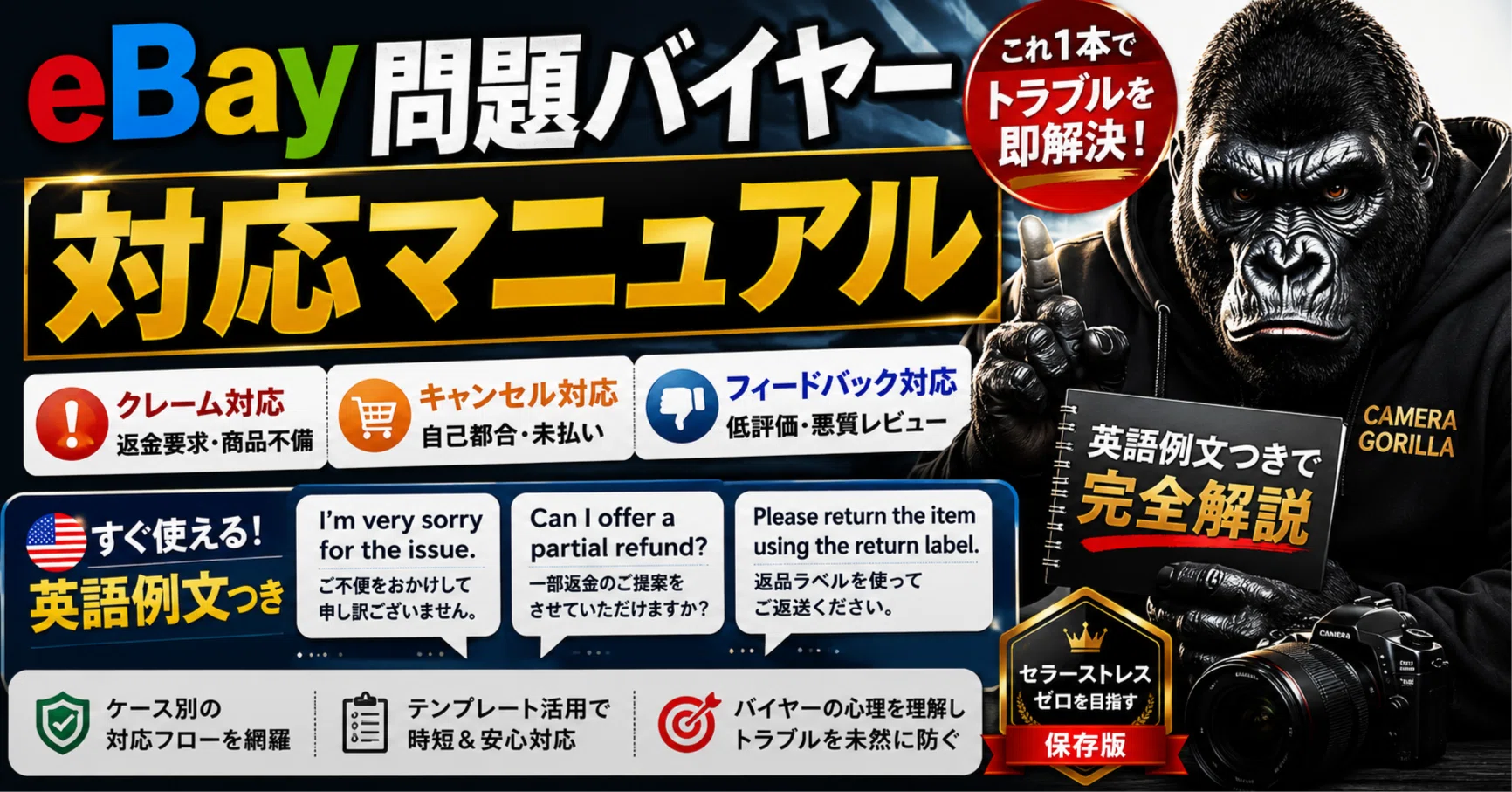 保存版】eBay輸出 問題バイヤー対応マニュアル｜クレーム・キャンセル