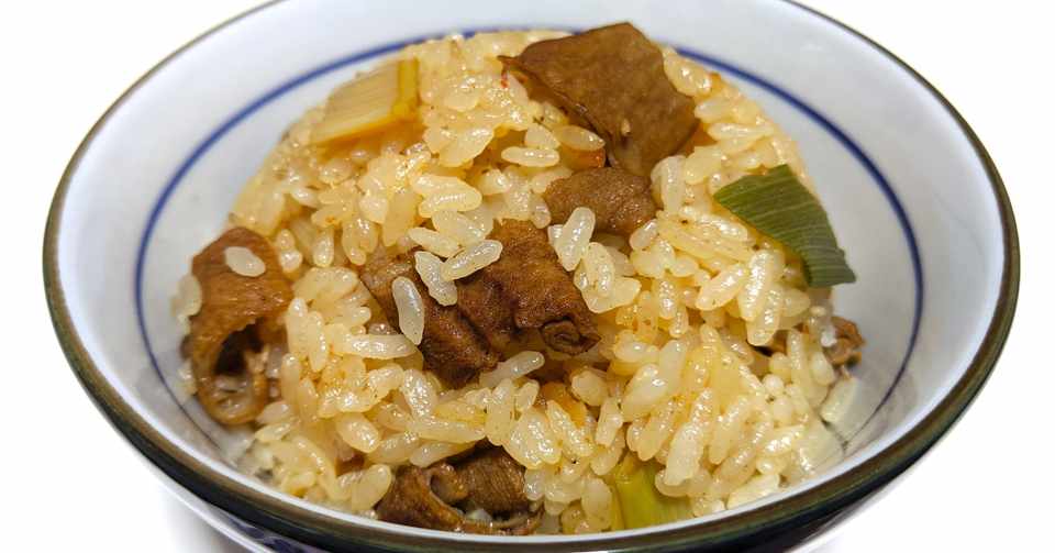 ホルモン鍋で炊き込みごはんを炊く 松岡 Note