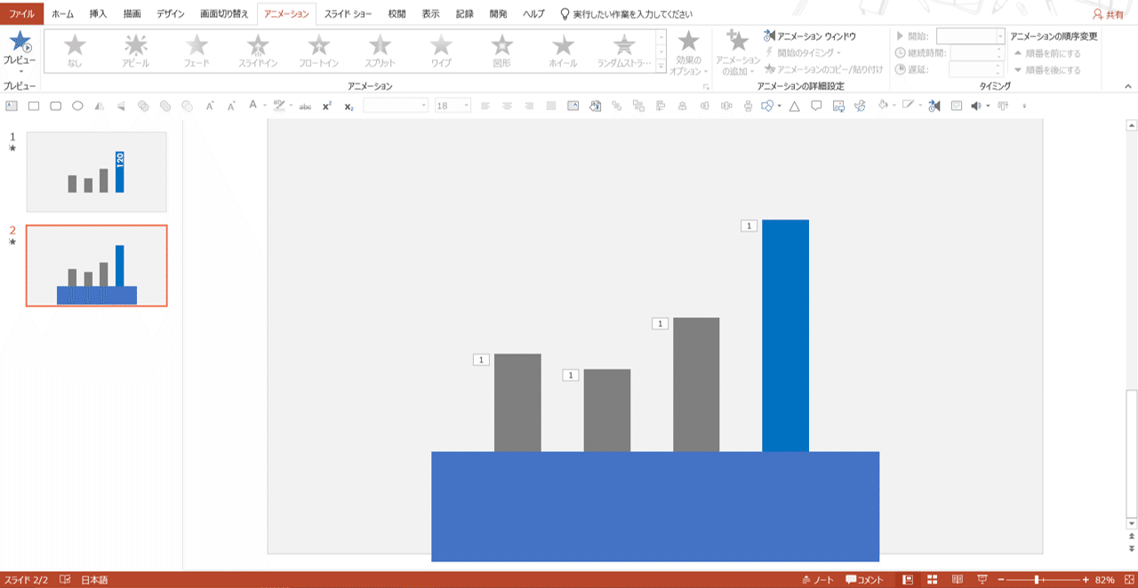 PowerPointで動く棒グラフを作ってみた！｜PowerPoint+｜note