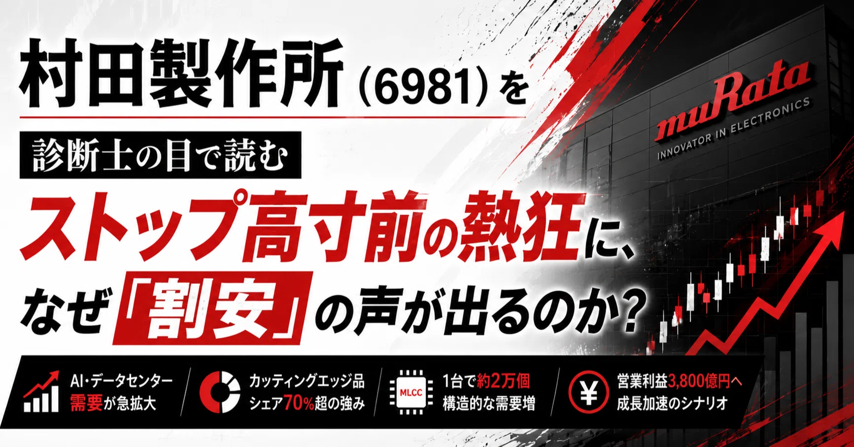 村田製作所（6981）を診断士の目で読む——ストップ高寸前の熱狂に、なぜ
