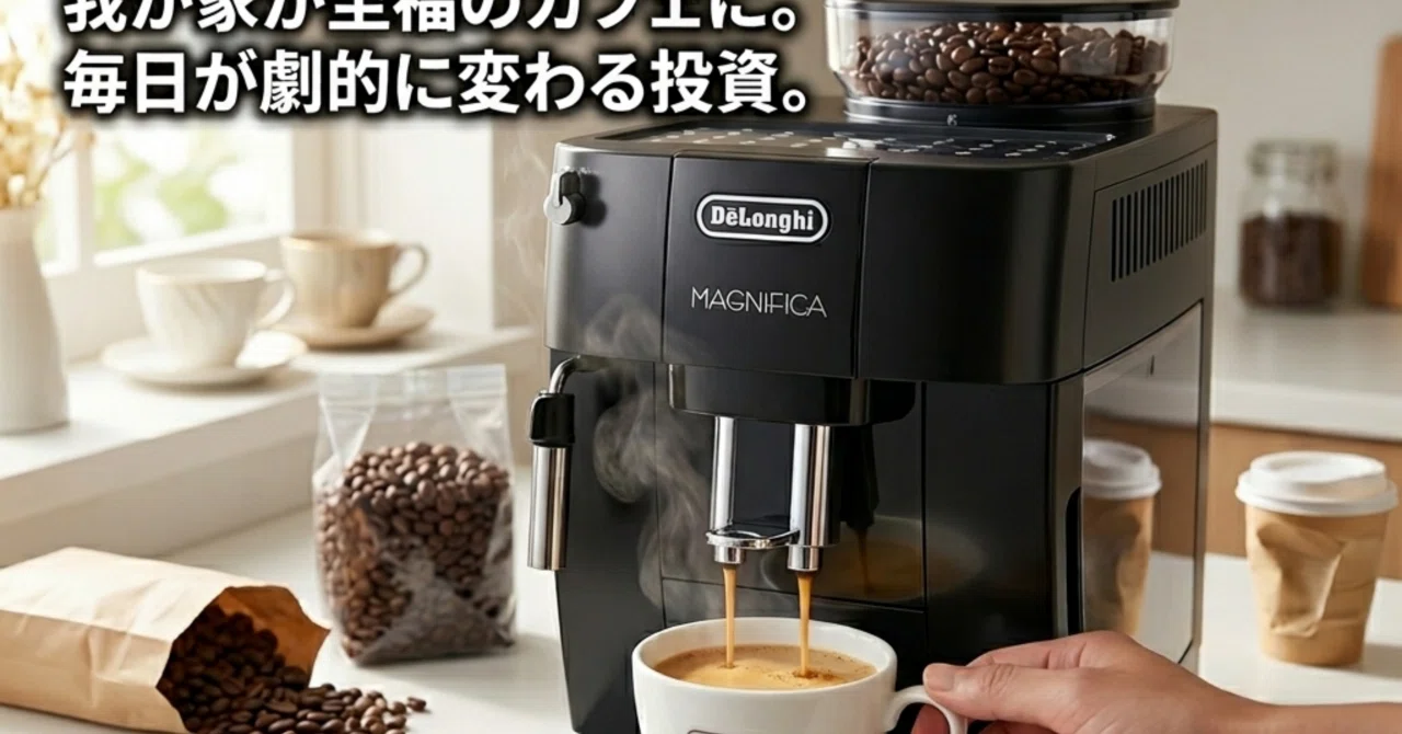 QOL爆上がり】6万円の「デロンギ全自動コーヒーマシン」を導入したら