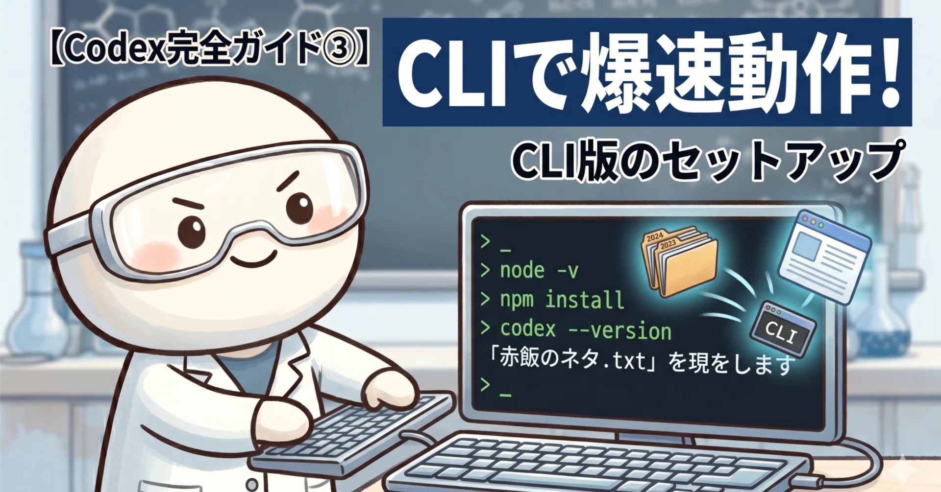 Codexの始め方—CLI版のセットアップ【Codex完全ガイド③】｜赤飯＠元