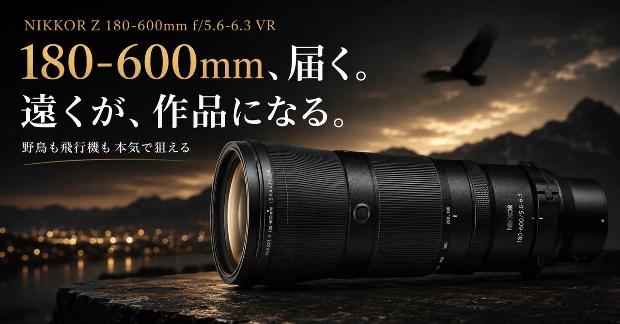 NIKKOR Z 180-600mmは“現実的に買える超望遠”なのか。野鳥・飛行機