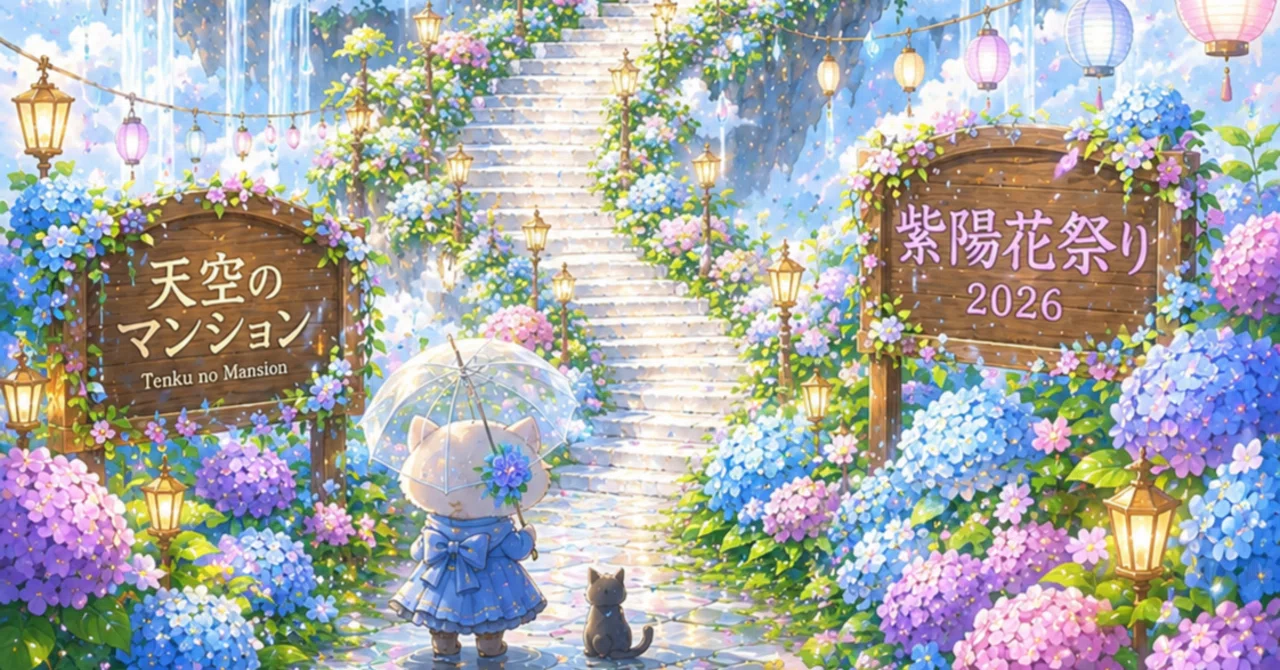 ☔天空のマンション紫陽花祭り☔｜片桐 みかん