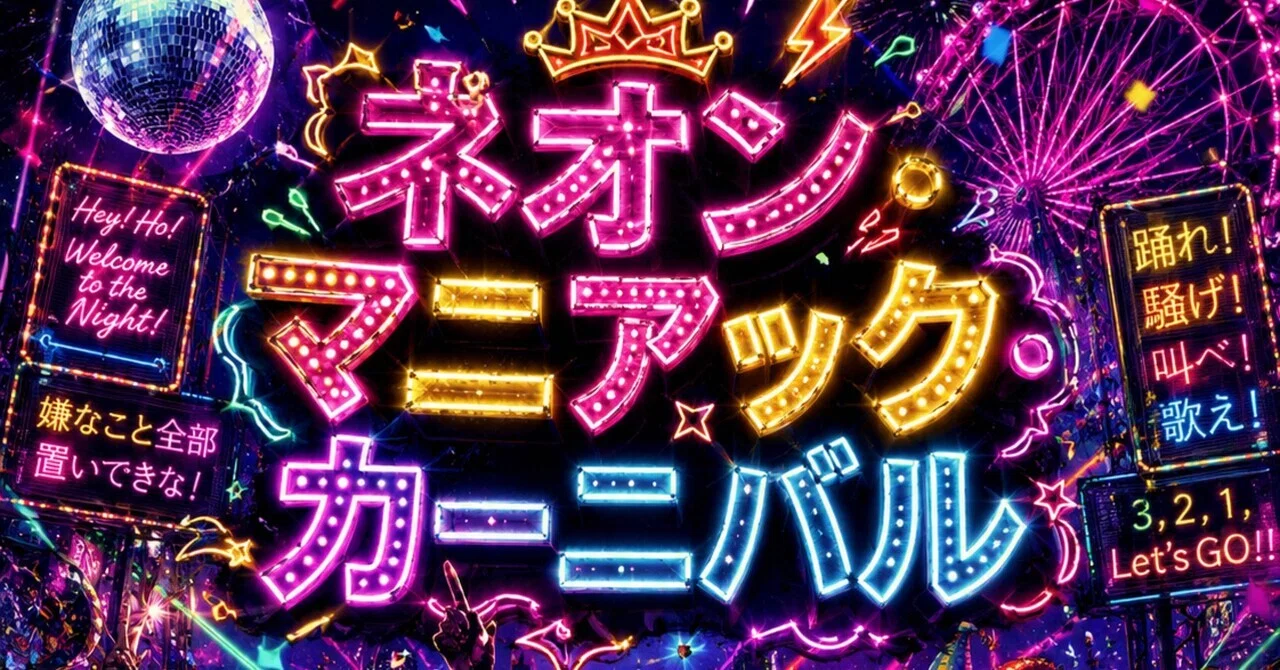 suno AIで楽曲制作してみた】ネオン・マニアック・カーニバル