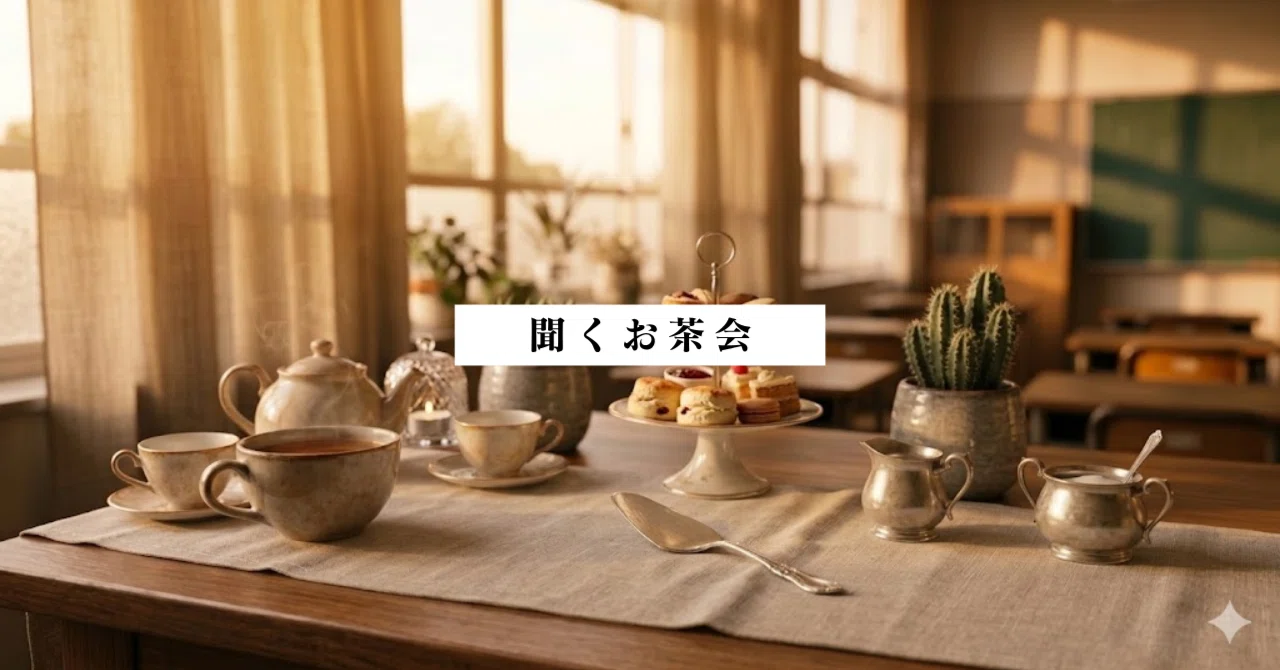 聞くお茶会・第1回 ──「なぜ、涙が出なかったのか」をめぐって｜無名