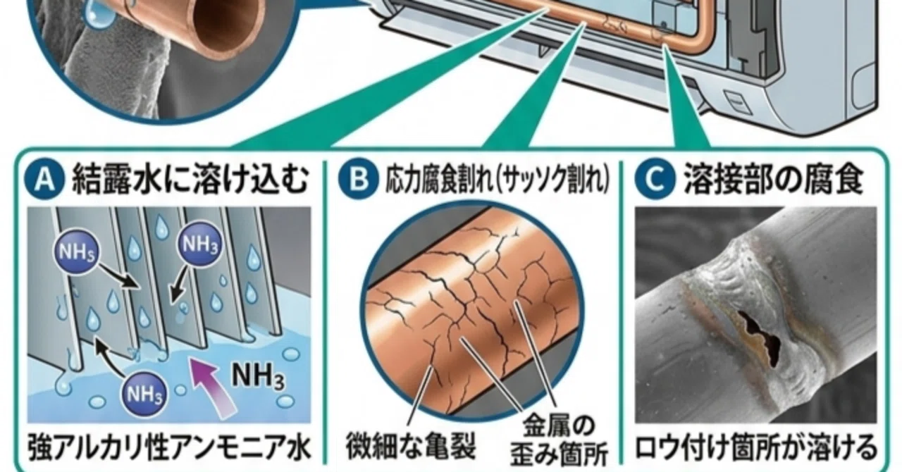 The reason why air conditioners break down due to the ammonia component ...
