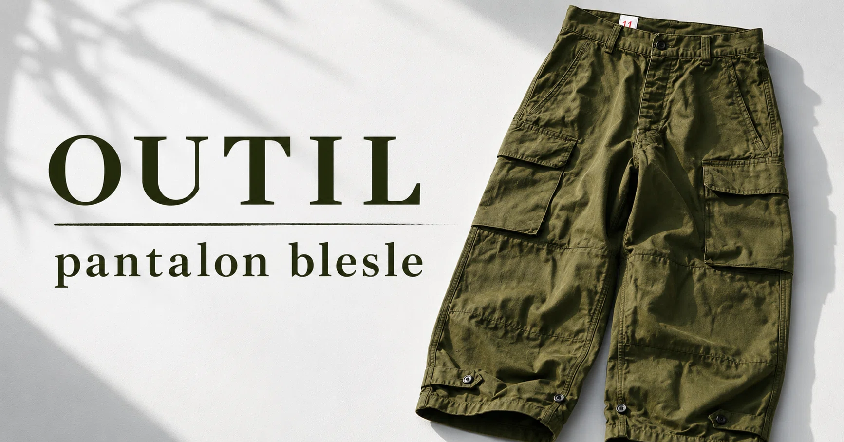 軍パンはこれ着とけ。OUTIL pantalon blesle｜小澤演技