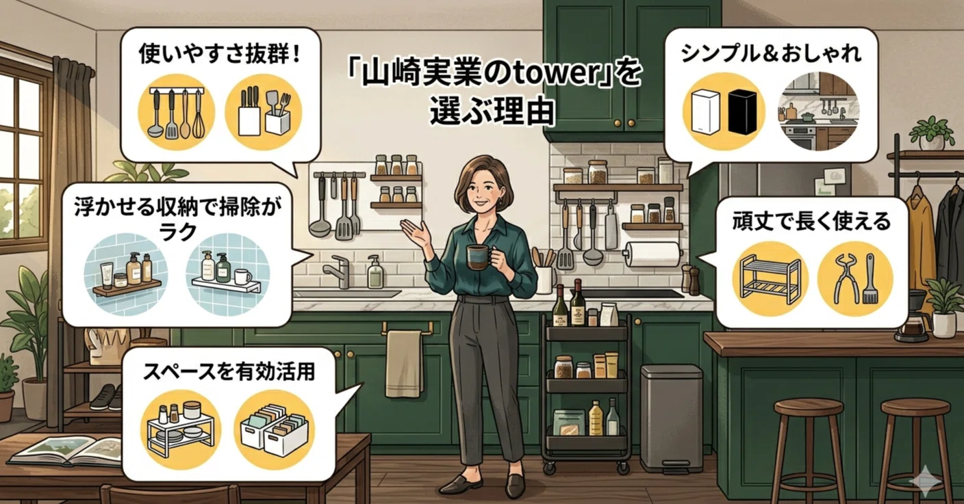 Amazonセール！】100均もいいけれど。あえて「山崎実業のtower」を選ぶ
