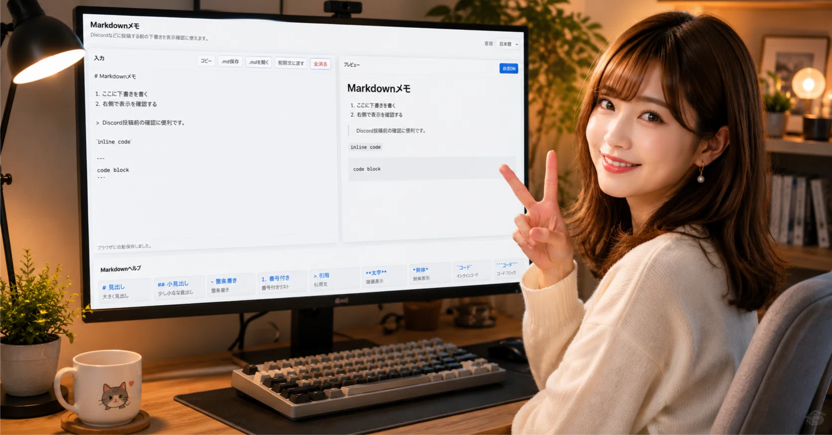 2 “普通のメモ帳” が、Markdown対応ツールに進化した話｜くるみあん