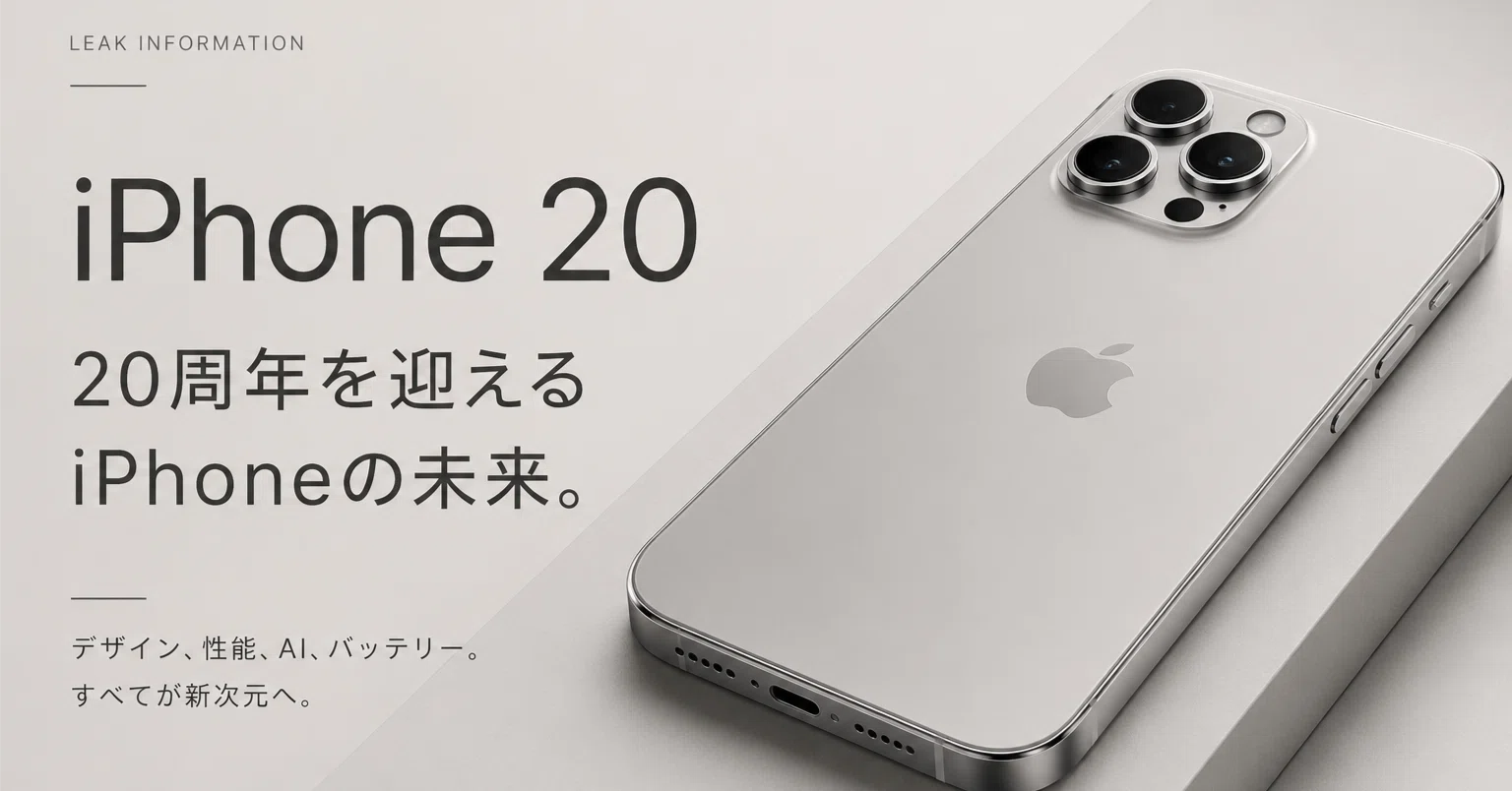 iPhone 20はどのような進化を遂げるのか？Appleが目指す「次の10年」を 