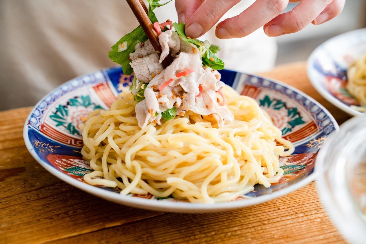 紅しょうがと豚肉の冷やし中華 Reizoko Ni Almonde 冷蔵庫にあるもんで Note 紅しょうがと豚肉の冷やし中華 Reizoko Ni Almonde 冷蔵庫にあるもんで Note