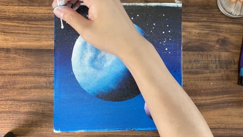 アクリル絵の具を使用した 惑星 の描き方 初心者が簡単に絵を描く方法 Junya Art Note
