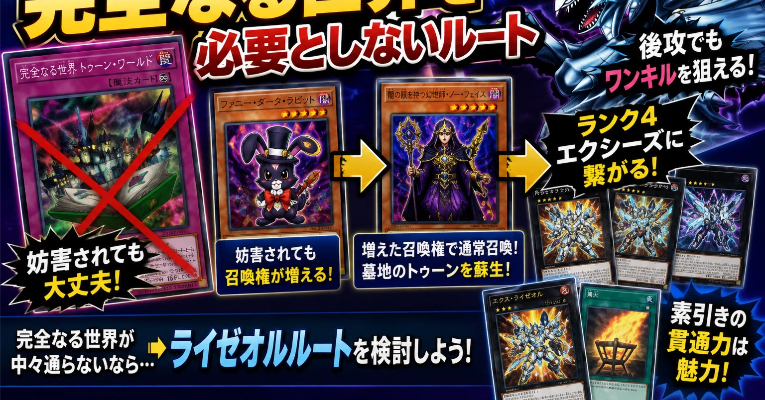 遊戯王】トゥーンで完全なる世界を必要としないルート｜uni928